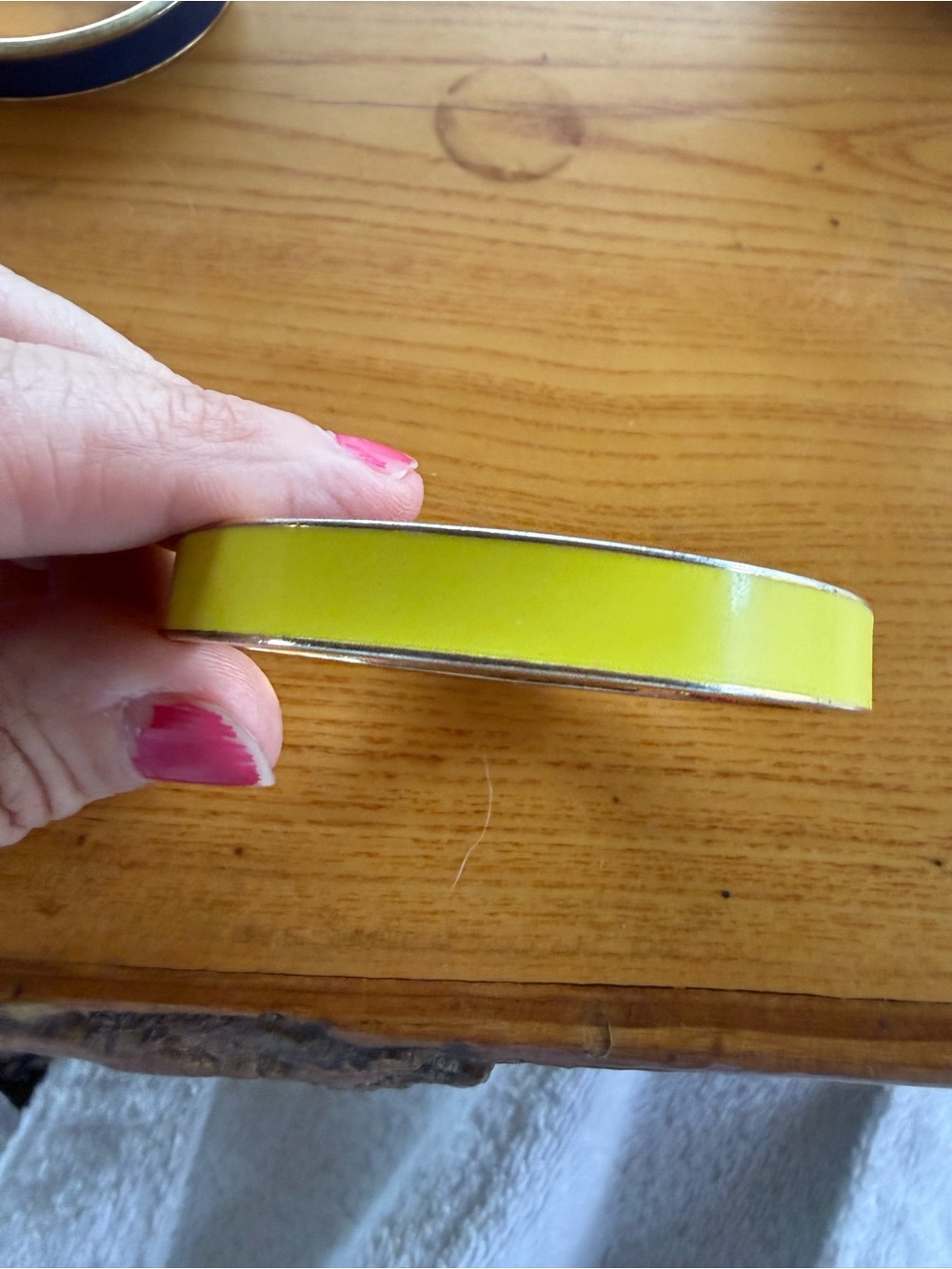 J. Crew Yellow Enamel Slim Bangle Bracelet